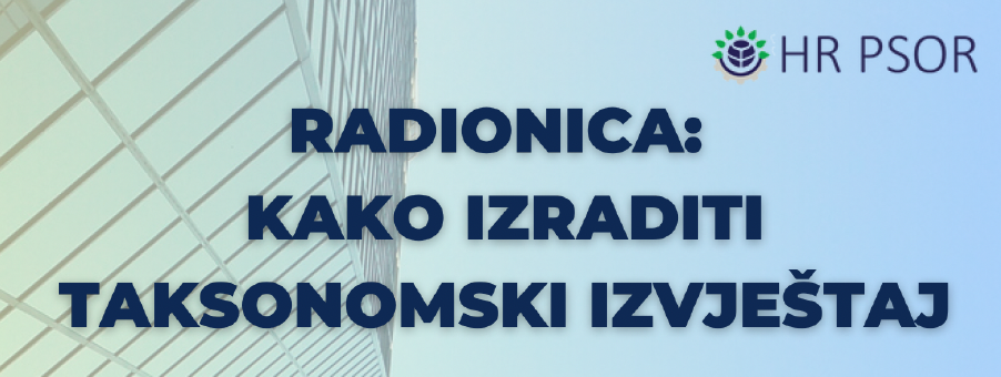 Kako izraditi taksonomski izvještaj?